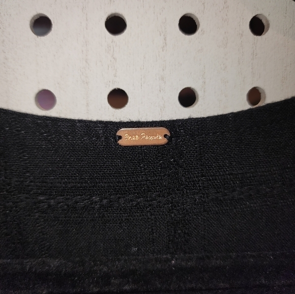 Free People True Lovin One-piece Jumpsuit Linen Black S - Picture 6 of 13